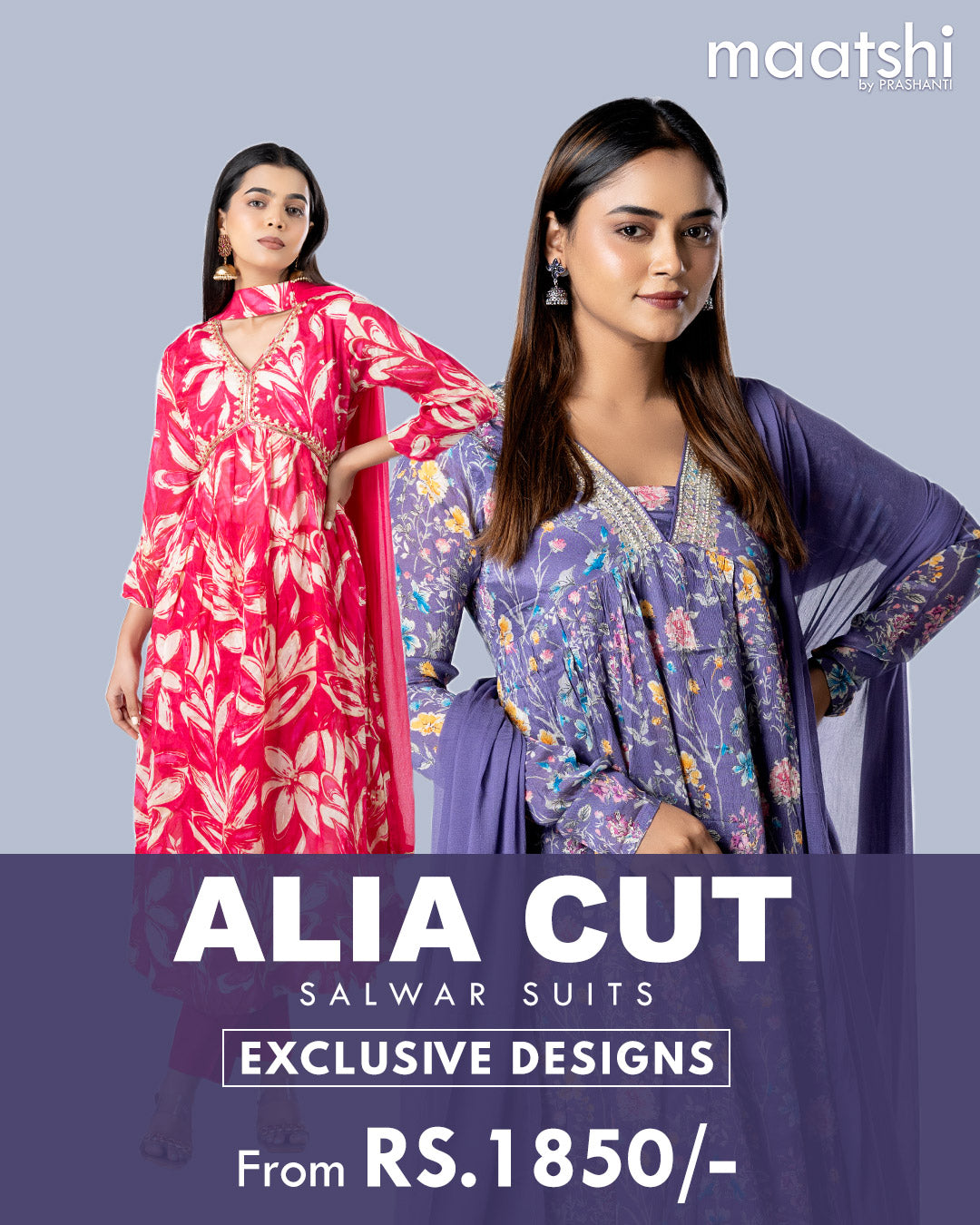 Alia Cut Salwar Suits - Exclusive Designs