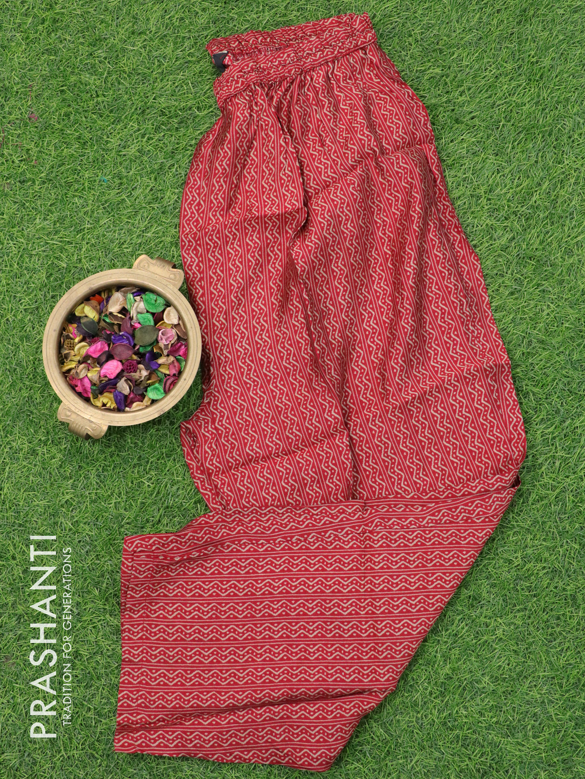 Pure muslin readymade kurti mustard and maroon with allover prints & mirror neck pattern and straight cut pant